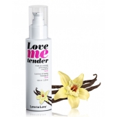Съедобное согревающее массажное масло Love Me Tender Vanilla с ароматом ванили - 100 мл. - Love to Love - купить с доставкой в Одинцово