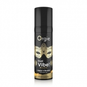 Съедобный гель Dual Vibe Pina Colada с эффектом вибрации и вкусом коктейля пина колада - 15 мл. - ORGIE - купить с доставкой в Одинцово