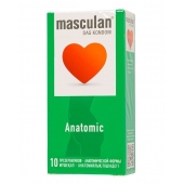 Презервативы анатомической формы Masculan Anatomic - 10 шт. - Masculan - купить с доставкой в Одинцово