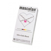 Ультрапрочные презервативы Masculan Ultra Safe Black - 10 шт. - Masculan - купить с доставкой в Одинцово