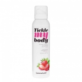 Массажная хрустящая пенка Tickle My Body Strawberry с ароматом клубники - 150 мл. - Love to Love - купить с доставкой в Одинцово