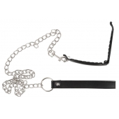 Зажим для половых губ с поводком Pussy Clamp With A Leash - Orion - купить с доставкой в Одинцово