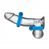 Комплект из двух колец для пениса 2-Pack Ultra-Stretch Stamina Endurance Ring - BlueLine - в Одинцово купить с доставкой