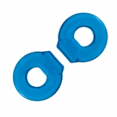 Комплект из двух колец для пениса 2-Pack Ultra-Stretch Stamina Endurance Ring - BlueLine - в Одинцово купить с доставкой