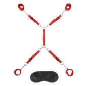 Красная фиксация на матрас Classic Bedspreader - Lux Fetish - купить с доставкой в Одинцово