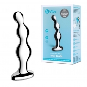 Стальной анальный фаллоимитатор для простаты Stainless Steel Anal Beads - 13 см. - b-Vibe - в Одинцово купить с доставкой