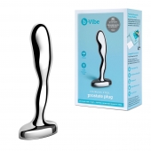 Стальной стимулятор простаты Stainless Steel Prostate Plug - 11,5 см. - b-Vibe - в Одинцово купить с доставкой