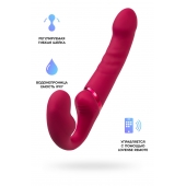 Малиновый безремневой страпон Lapis - 23 см. - Lovense - купить с доставкой в Одинцово