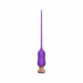 Фиолетовый тонкий стимулятор Nipple Vibrator - 23 см. - I-MOON - купить с доставкой в Одинцово