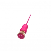 Розовый тонкий стимулятор Nipple Vibrator - 23 см. - I-MOON - купить с доставкой в Одинцово