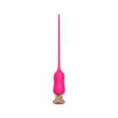 Розовый тонкий стимулятор Nipple Vibrator - 23 см. - I-MOON - купить с доставкой в Одинцово