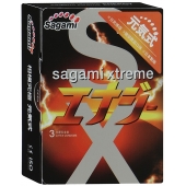 Презервативы Sagami Xtreme ENERGY с ароматом энергетика - 3 шт. - Sagami - купить с доставкой в Одинцово
