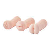Набор из 3 мастурбаторов The Girl Next Door Tina - Dream Toys - в Одинцово купить с доставкой