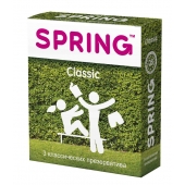 Классические презервативы SPRING CLASSIC - 3 шт. - SPRING - купить с доставкой в Одинцово