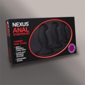 Набор из 3 массажеров простаты чёрного цвета NEXUS ANAL STARTER KIT - Nexus Range - в Одинцово купить с доставкой