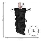 Черный мешочек для хранения игрушек Treasure Bag L - Satisfyer - купить с доставкой в Одинцово