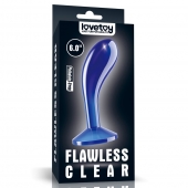 Синяя анальная втулка Flawless Clear Prostate Plug 6.0 - 15 см. - Lovetoy - в Одинцово купить с доставкой