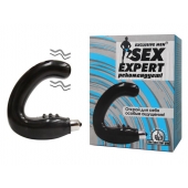 Чёрный массажёр простаты серии Sex Expert - Sex Expert - в Одинцово купить с доставкой