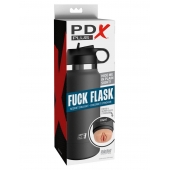 Серый мастурбатор в виде бутылки F*ck Flask - Pipedream - в Одинцово купить с доставкой