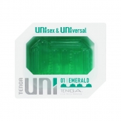 Зеленый мастурбатор-стимулятор Tenga Uni Emerald - Tenga - в Одинцово купить с доставкой
