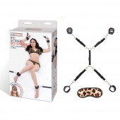 Леопардовая фиксация на матрас для рук и ног Classic Bedspreader - Lux Fetish - купить с доставкой в Одинцово
