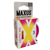 Ароматизированные презервативы Maxus Exotic Mix - 3 шт. - Maxus - купить с доставкой в Одинцово