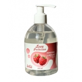 Лубрикант на водной основе Love Protection Raspberry с ароматом малины - 300 мл. - Lola Games - купить с доставкой в Одинцово
