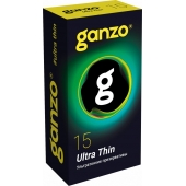 Прозрачные ультратонкие презервативы Ganzo Ultra thin - 15 шт. - Ganzo - купить с доставкой в Одинцово