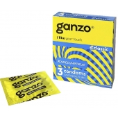 Классические презервативы с обильной смазкой Ganzo Classic - 3 шт. - Ganzo - купить с доставкой в Одинцово