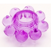 Мягкая фиолетовая гелевая насадка - Toyfa Basic - в Одинцово купить с доставкой