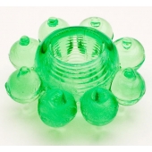 Зеленое эрекционное кольцо-цветок - Toyfa Basic - в Одинцово купить с доставкой