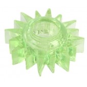 Зеленое эрекционное кольцо-солнце - Toyfa Basic - в Одинцово купить с доставкой