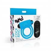 Голубое эрекционное виброкольцо 28X Remote Control Vibrating Cock Ring   Bullet - XR Brands - в Одинцово купить с доставкой