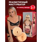 Двусторонний мастурбатор Lola Taylor - 22 см. - ФлешНаш - в Одинцово купить с доставкой