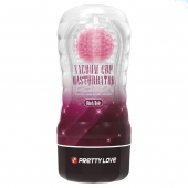 Прозрачный текстурированный мастурбатор Vacuum Cup Masturbator Black Hole - Baile - в Одинцово купить с доставкой