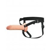 Полый страпон на ремнях 8’’ Hollow Silicone Strap-on - Pipedream - купить с доставкой в Одинцово