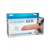 Полый страпон на ремнях 6’’ Hollow Silicone Strap-on - Pipedream - купить с доставкой в Одинцово