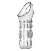 Прозрачная насадка на пенис Stretchy Studded Penis Sleeve Ring - Blush Novelties - в Одинцово купить с доставкой