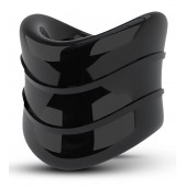 Черное эрекционное кольцо на мошонку Beef Ball Stretcher Snug X Long - Blush Novelties - в Одинцово купить с доставкой