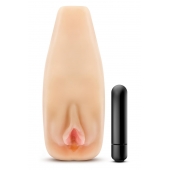 Мастурбатор-вагина с вибрацией Soft   Wet Natasha Realistic Beige Masturbator - Blush Novelties - в Одинцово купить с доставкой