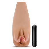 Маструбатор-вагина с вибрацией Soft   Wet Renata Realistic Tan Masturbator - Blush Novelties - в Одинцово купить с доставкой