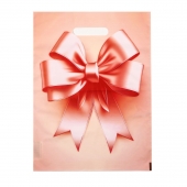 Пакет с принтом в виде банта с вырубной ручкой (30х40 см) - Сима-Ленд - купить с доставкой в Одинцово