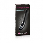 Вибратор с электростимуляцией Tickling Truman Black Edition - 27 см. - MyStim - купить с доставкой в Одинцово
