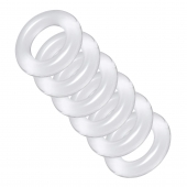 Комплект из 6 прозрачных эрекционных колец Ring Master Custom Ball Stretcher Kit - XR Brands - в Одинцово купить с доставкой