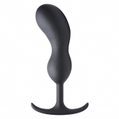 Черный массажер простаты с утяжелителями Premium Silicone Weighted Prostate Plug XL - 20,8 см. - XR Brands - в Одинцово купить с доставкой