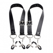 Ремни с зажимами для половых губ Spread Labia Spreader Straps with Clamps - XR Brands - купить с доставкой в Одинцово