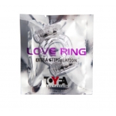 Прозрачное виброкольцо с двумя вибропульками - Toyfa Basic - в Одинцово купить с доставкой