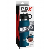Смуглый мастурбатор-вагина в синей колбе F*ck Flask - Pipedream - в Одинцово купить с доставкой