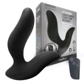 Черный вибромассажер простаты 3,5’’ Remote Control Curve P-spot Massager - 12 см. - Erokay - в Одинцово купить с доставкой