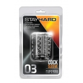 Прозрачная насадка с шипами и шишечками STAY HARD COCK SLEEVE 03 CLEAR - Blush Novelties - в Одинцово купить с доставкой